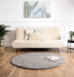 Silver Thick Shaggy Rug - California - Bargainia.com - 