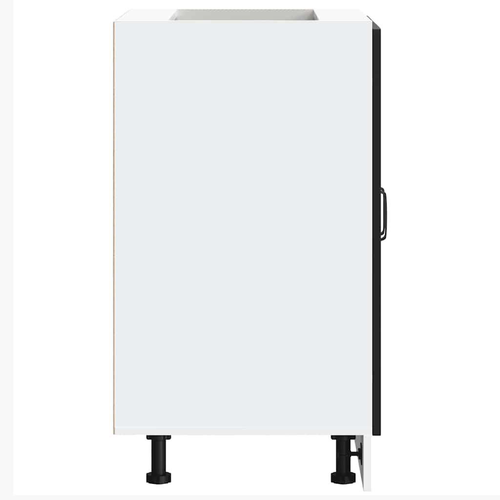 Sink Base Cabinet Kalmar Black 60x46x81.5 cm Engineered Wood - Bargainia.com - 8721158417848 - 853438