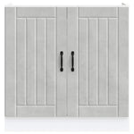 Sink Base Cabinet Lucca Concrete Grey Engineered Wood - Bargainia.com - 