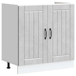 Sink Base Cabinet Lucca Concrete Grey Engineered Wood - Bargainia.com - 