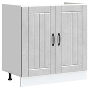 Sink Base Cabinet Lucca Concrete Grey Engineered Wood - Bargainia.com - 8721158420374 - 853691