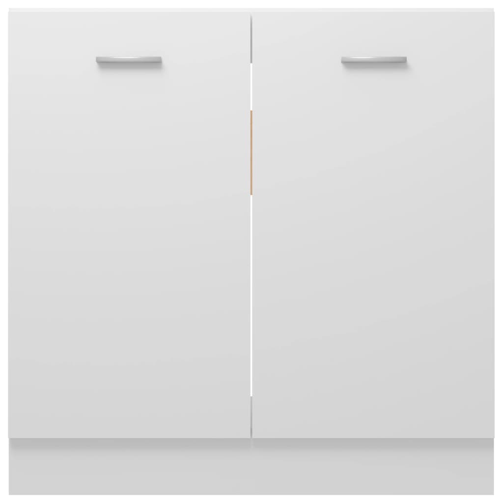 Sink Bottom Cabinet Lyon White 80x46x81.5 cm Engineered Wood - Bargainia.com - 