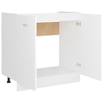 Sink Bottom Cabinet Lyon White 80x46x81.5 cm Engineered Wood - Bargainia.com - 