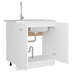 Sink Bottom Cabinet Lyon White 80x46x81.5 cm Engineered Wood - Bargainia.com - 