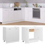 Sink Bottom Cabinet Lyon White 80x46x81.5 cm Engineered Wood - Bargainia.com - 