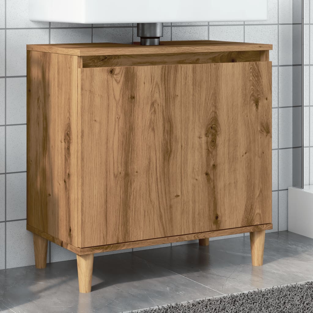 Sink Cabinet Artisan Oak 58x33x60 cm Engineered Wood - Bargainia.com - 8721158443649 - 857115
