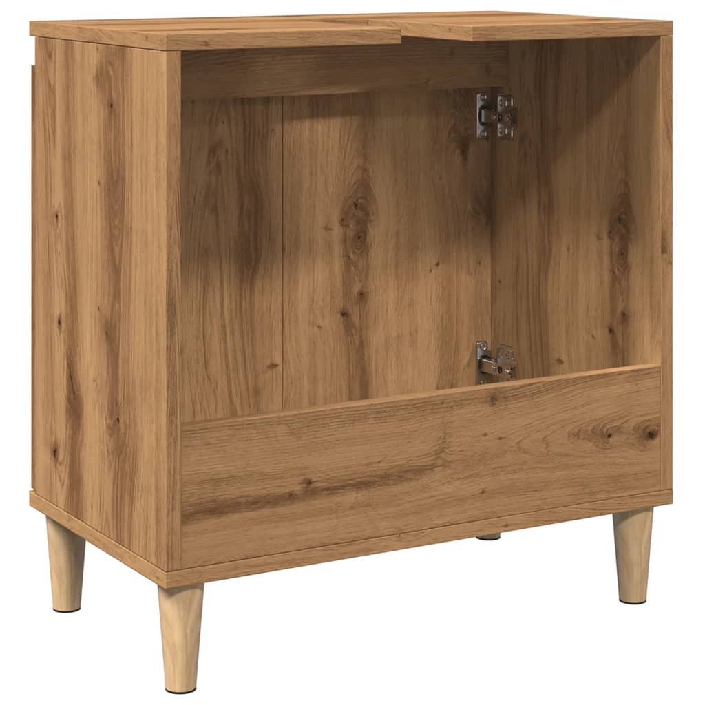 Sink Cabinet Artisan Oak 58x33x60 cm Engineered Wood - Bargainia.com - 8721158443649 - 857115