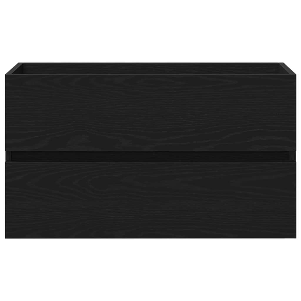 Sink Cabinet Black oak 80 x 39 x 62 cm Engineered wood - Bargainia.com - 