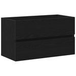 Sink Cabinet Black oak 80 x 39 x 62 cm Engineered wood - Bargainia.com - 
