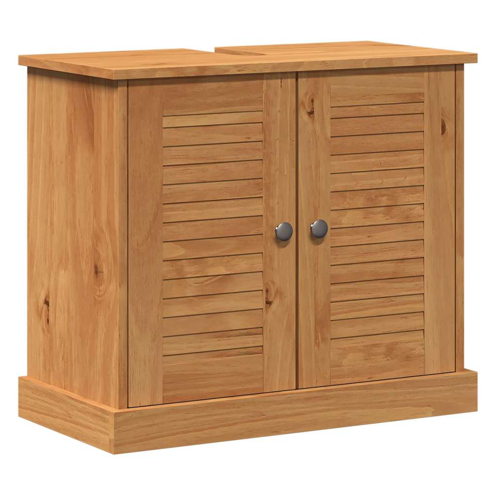 Sink Cabinet VIGO Honey brown 67.5 x 34 x 59 cm Solid pine wood - Bargainia.com - 8721158511232 - 4019101