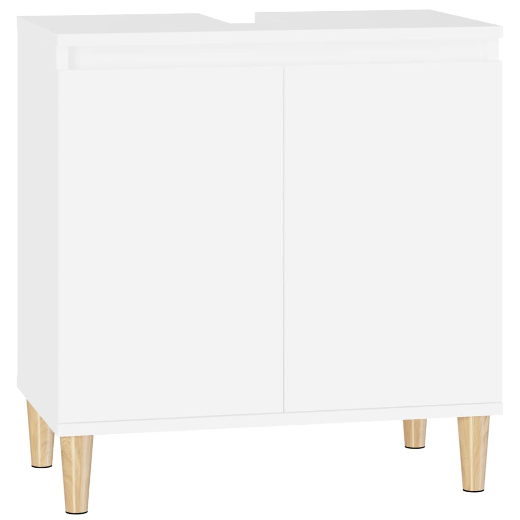 Sink Cabinet White 58x33x60 cm Engineered Wood - Bargainia.com - 8720845739423 - 821252
