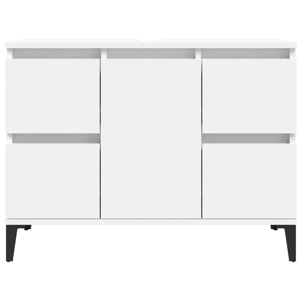 Sink Cabinet White 80x33x60 cm Engineered Wood - Bargainia.com - 8720845739669 - 821276