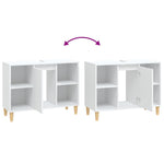 Sink Cabinet White 80x33x60 cm Engineered Wood - Bargainia.com - 