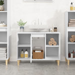 Sink Cabinet White 80x33x60 cm Engineered Wood - Bargainia.com - 