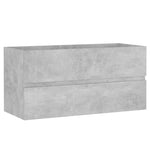 Sink Cabinet with Built - in Basin Concrete Grey Engineered Wood - Bargainia.com - 