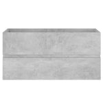 Sink Cabinet with Built - in Basin Concrete Grey Engineered Wood - Bargainia.com - 