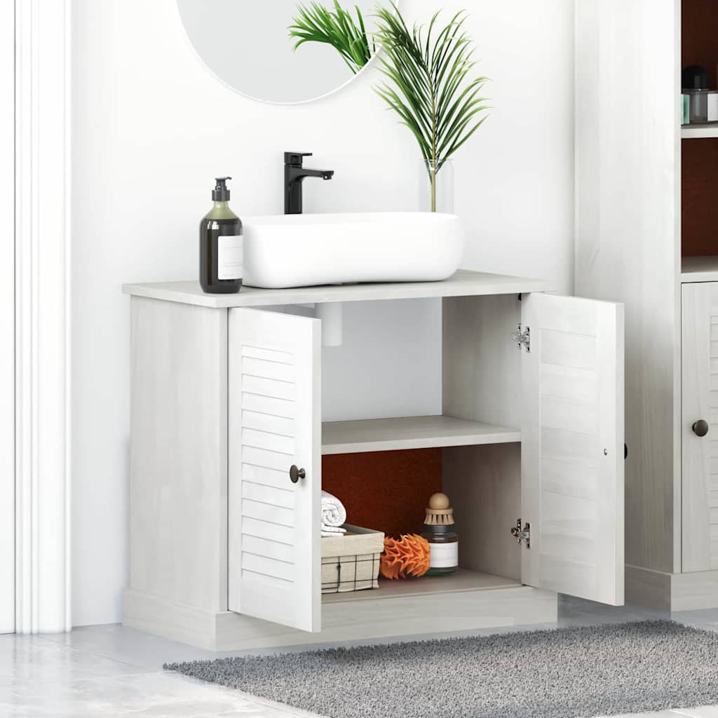 Sink Cabinet with Shelf VIGO Antique white 67.5 x 34 x 59 cm - Bargainia.com - 
