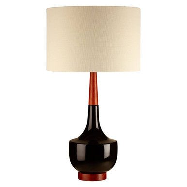 Sirus Table Lamp with Wood And Ceramic Base - Bargainia.com - 5018705424552