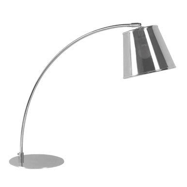 Sison Chrome Table Lamp with PVC Shade - Bargainia.com - 5018705755403