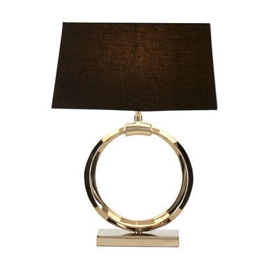 Skye Table Lamp with Single Ring Base - Bargainia.com - 5018705464220