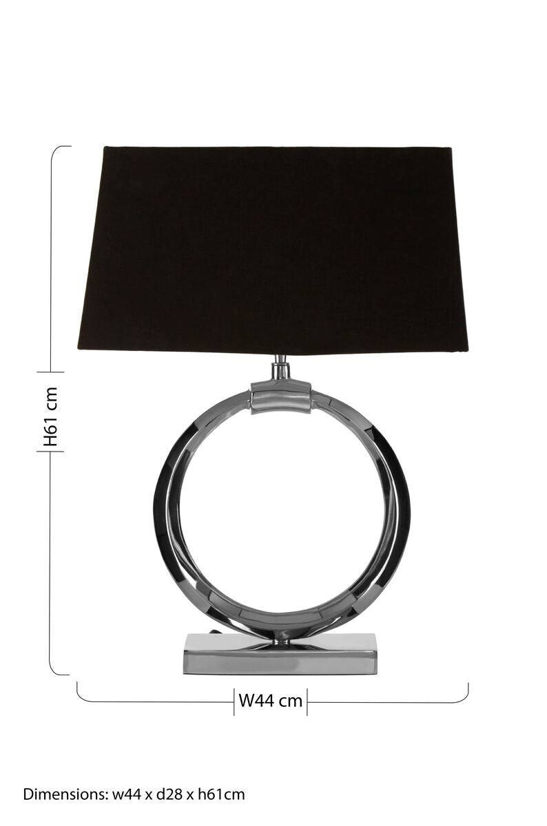 Skye Table Lamp with Single Ring Base - Bargainia.com - 5018705464220