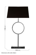 Skye Table Lamp with Stone Base - Bargainia.com - 5018705464343