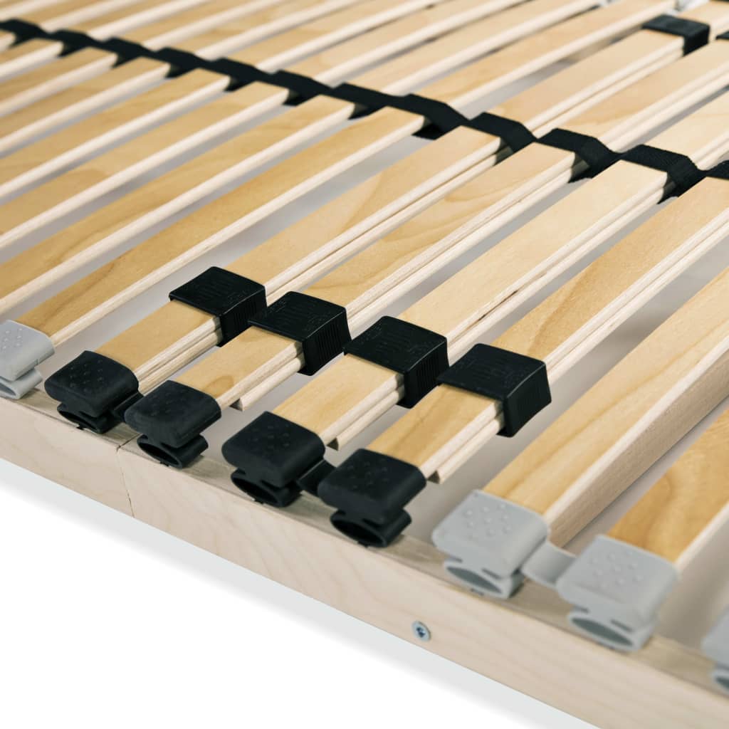 Slatted Bed Base without Mattress with 28 Slats 7 Zones 90x200 cm - Bargainia.com - 8718475606536 - 246445