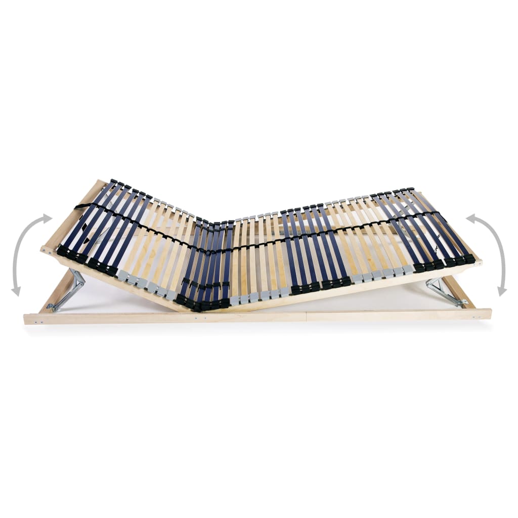 Slatted Bed Base without Mattress with 42 Slats 7 Zones 140x200 cm - Bargainia.com - 8718475606864 - 246478