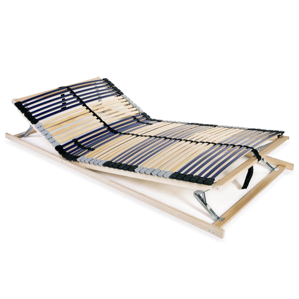 Slatted Bed Base without Mattress with 42 Slats 7 Zones 140x200 cm - Bargainia.com - 8718475606864 - 246478