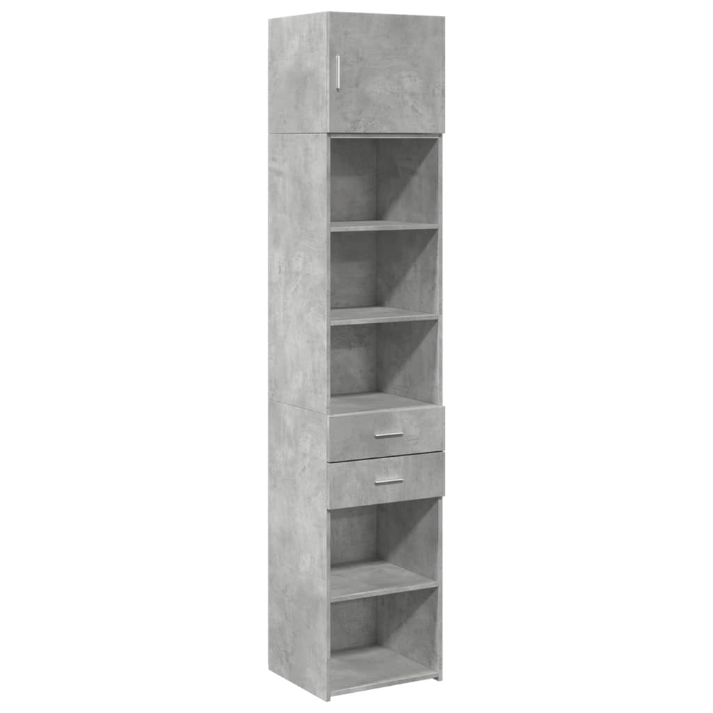 Slim Storage Cabinet Concrete Grey 45x42.5x225 cm Engineered Wood - Bargainia.com - 8721102653865 - 3281297
