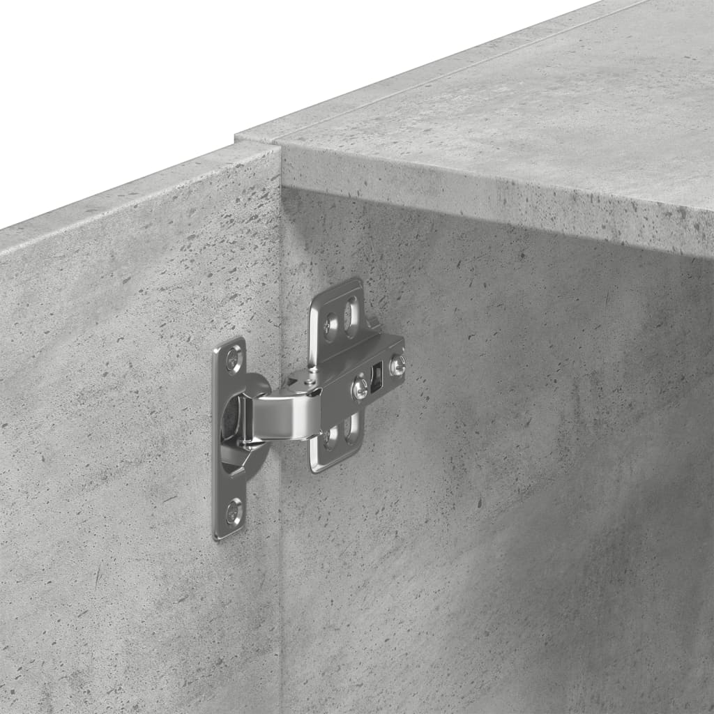 Slim Storage Cabinet Concrete Grey 45x42.5x225 cm Engineered Wood - Bargainia.com - 8721102653865 - 3281297