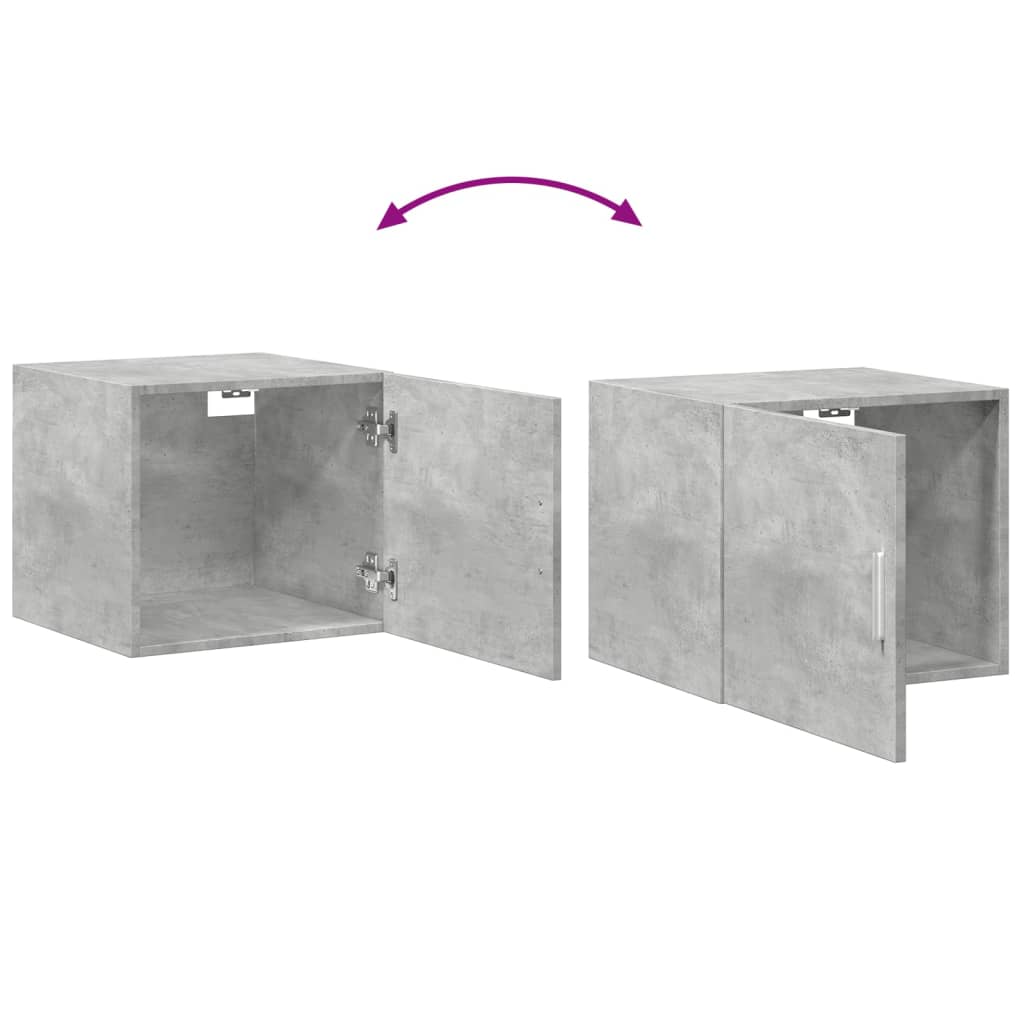 Slim Storage Cabinet Concrete Grey 45x42.5x225 cm Engineered Wood - Bargainia.com - 8721102653865 - 3281297