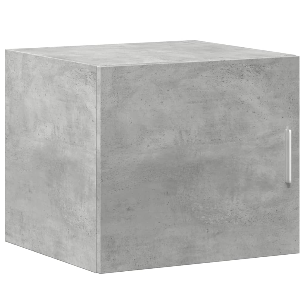 Slim Storage Cabinet Concrete Grey 45x42.5x225 cm Engineered Wood - Bargainia.com - 