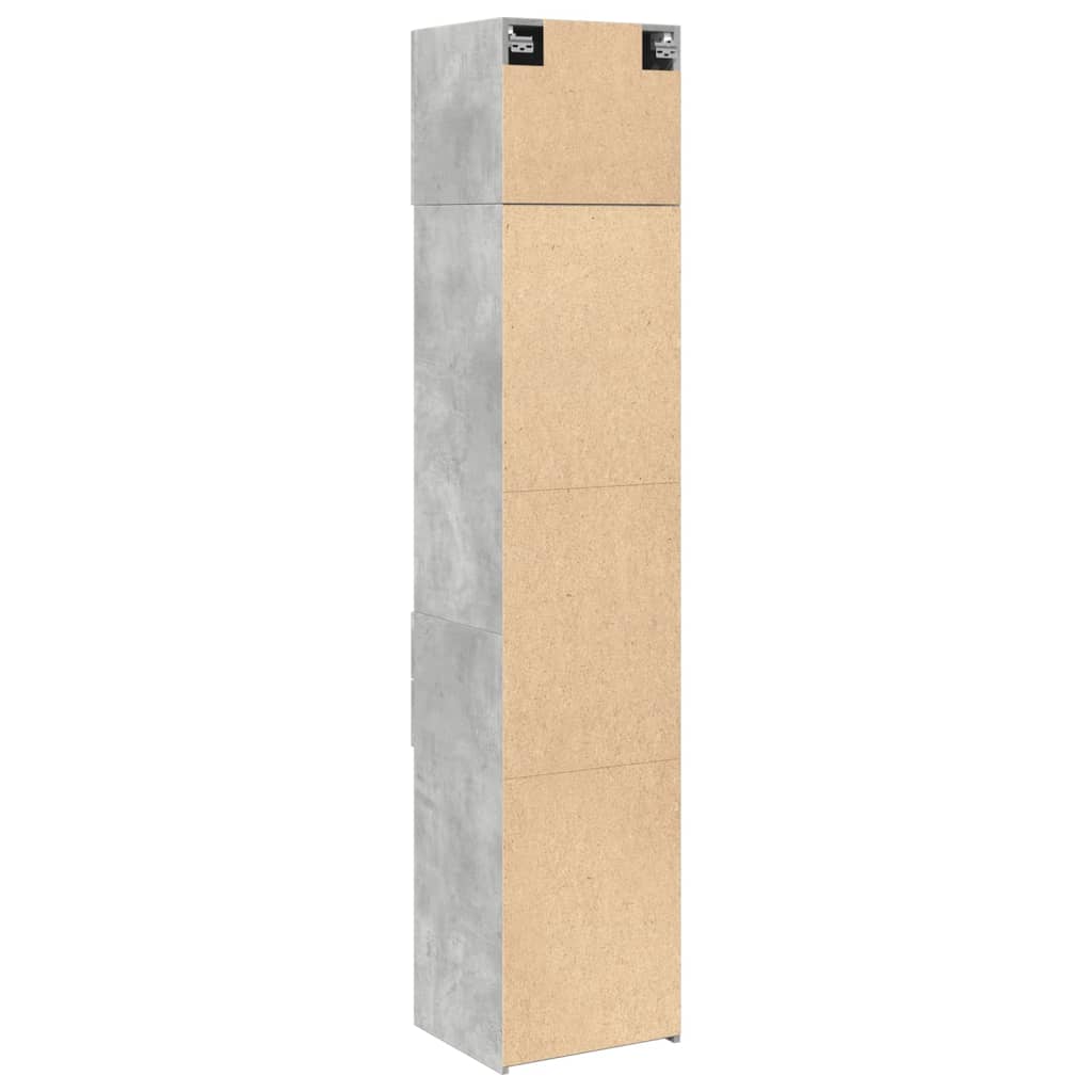 Slim Storage Cabinet Concrete Grey 45x42.5x225 cm Engineered Wood - Bargainia.com - 8721102653865 - 3281297