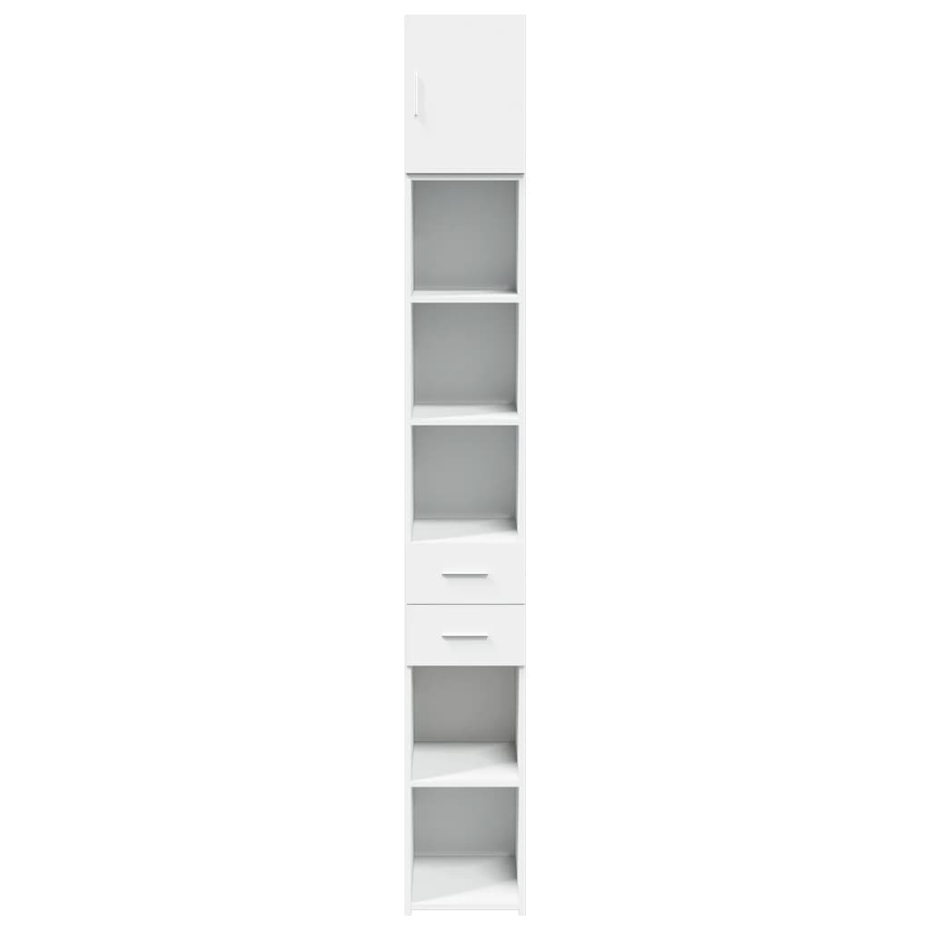Slim Storage Cabinet White 30x42.5x225 cm Engineered Wood - Bargainia.com - 8721102653551 - 3281266