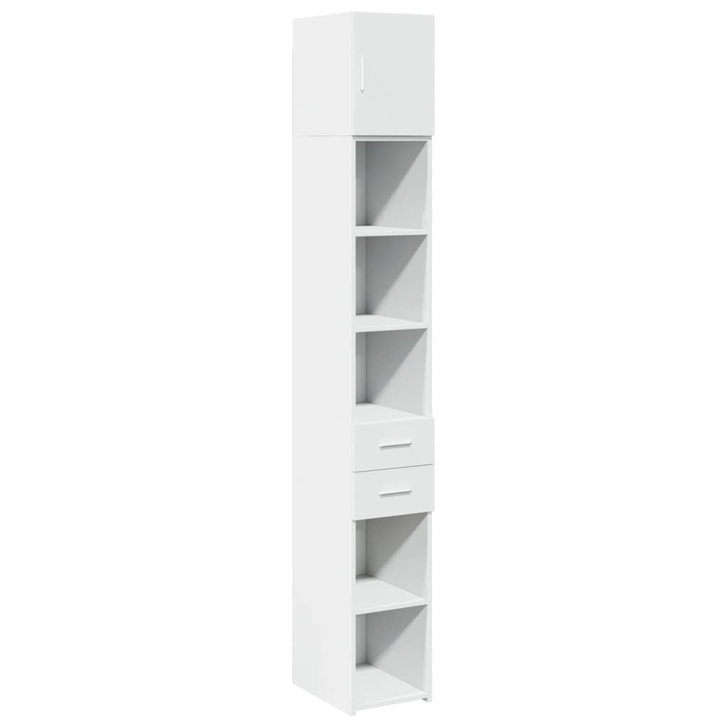 Slim Storage Cabinet White 30x42.5x225 cm Engineered Wood - Bargainia.com - 8721102653551 - 3281266
