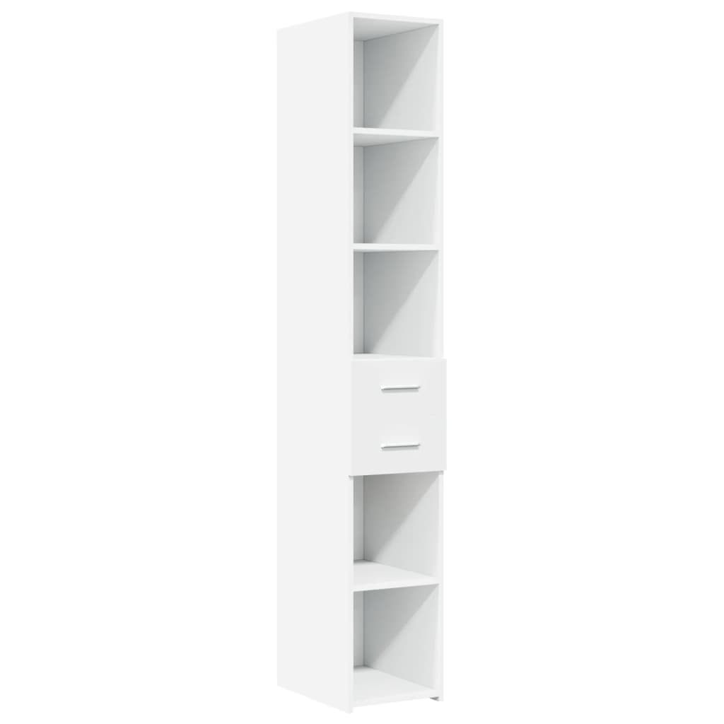 Slim Storage Cabinet White 30x42.5x225 cm Engineered Wood - Bargainia.com - 8721102653551 - 3281266