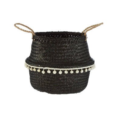 Small Black Seagrass Basket - Bargainia.com - 5018705416304