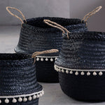 Small Black Seagrass Basket - Bargainia.com - 5018705416304