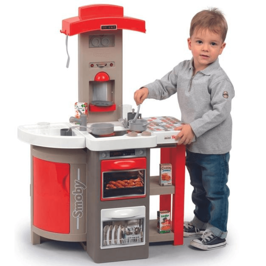 Smoby Tefal Opencook Compact Play Kitchen - Realistic Sounds, 22 Accessories for Imaginative Play Clearance