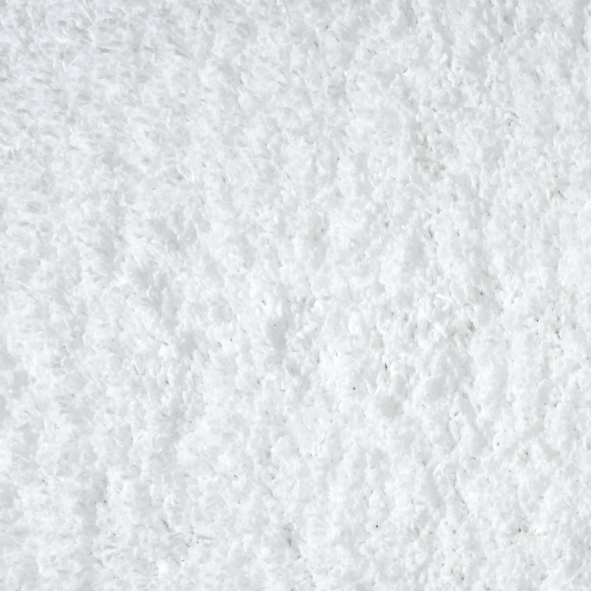 Snow White Plain Shaggy Rug - California Rugs Rug Masters