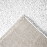 Snow White Plain Shaggy Rug - California - Bargainia.com - 