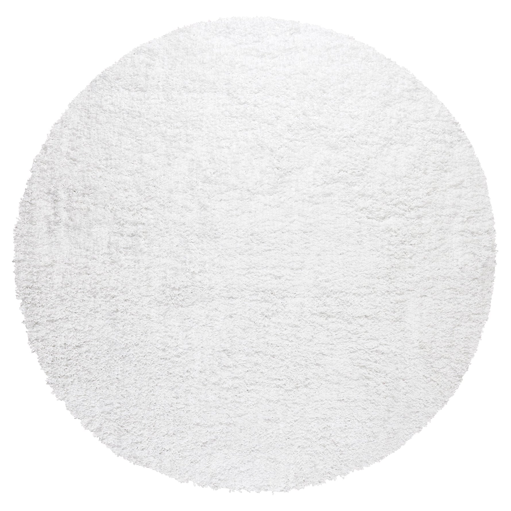 Snow White Plain Shaggy Rug - California - Bargainia.com - 