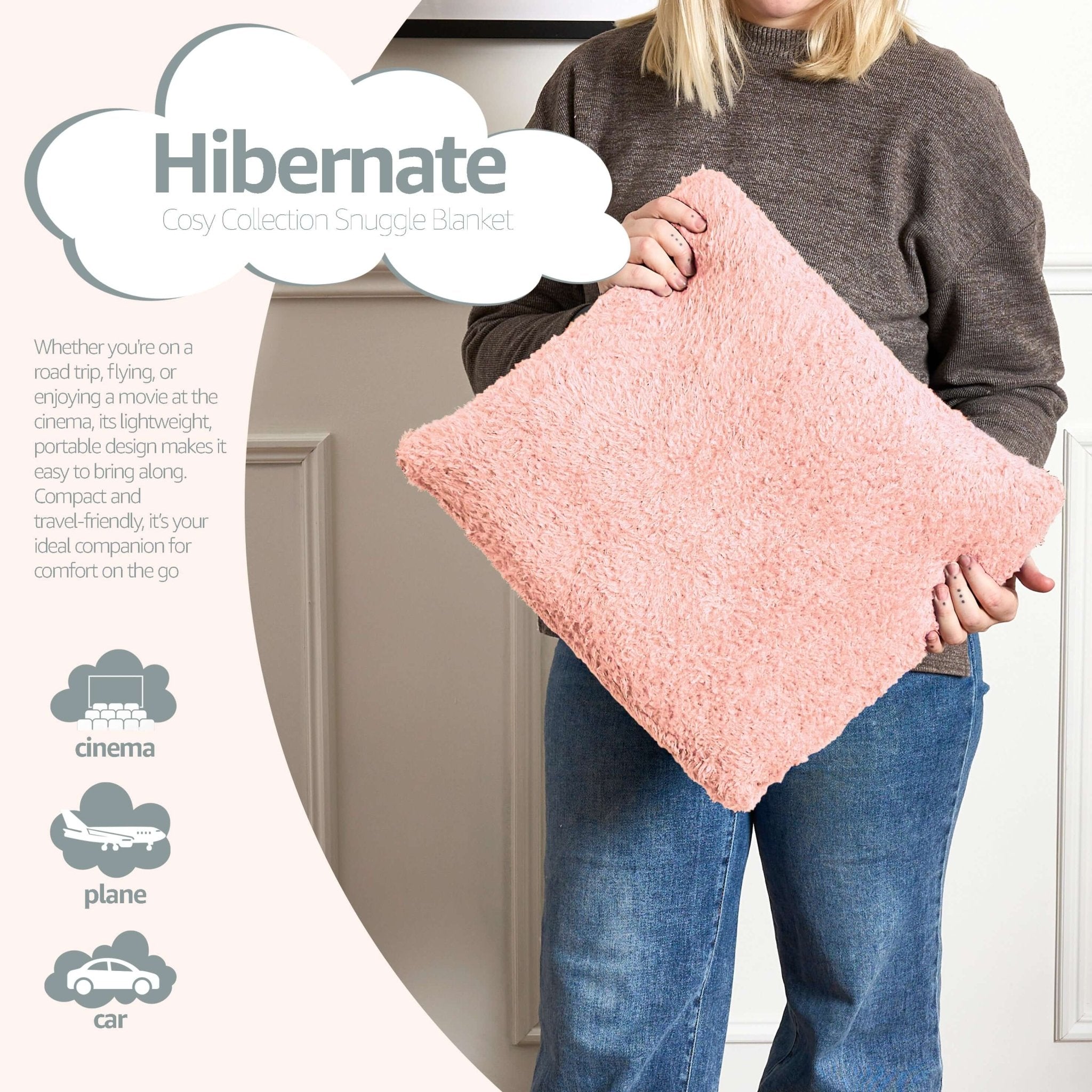 Snuggle 2 In 1 Wearable Blanket Assorted Colours | Hibernate Cosy Collection Clearance