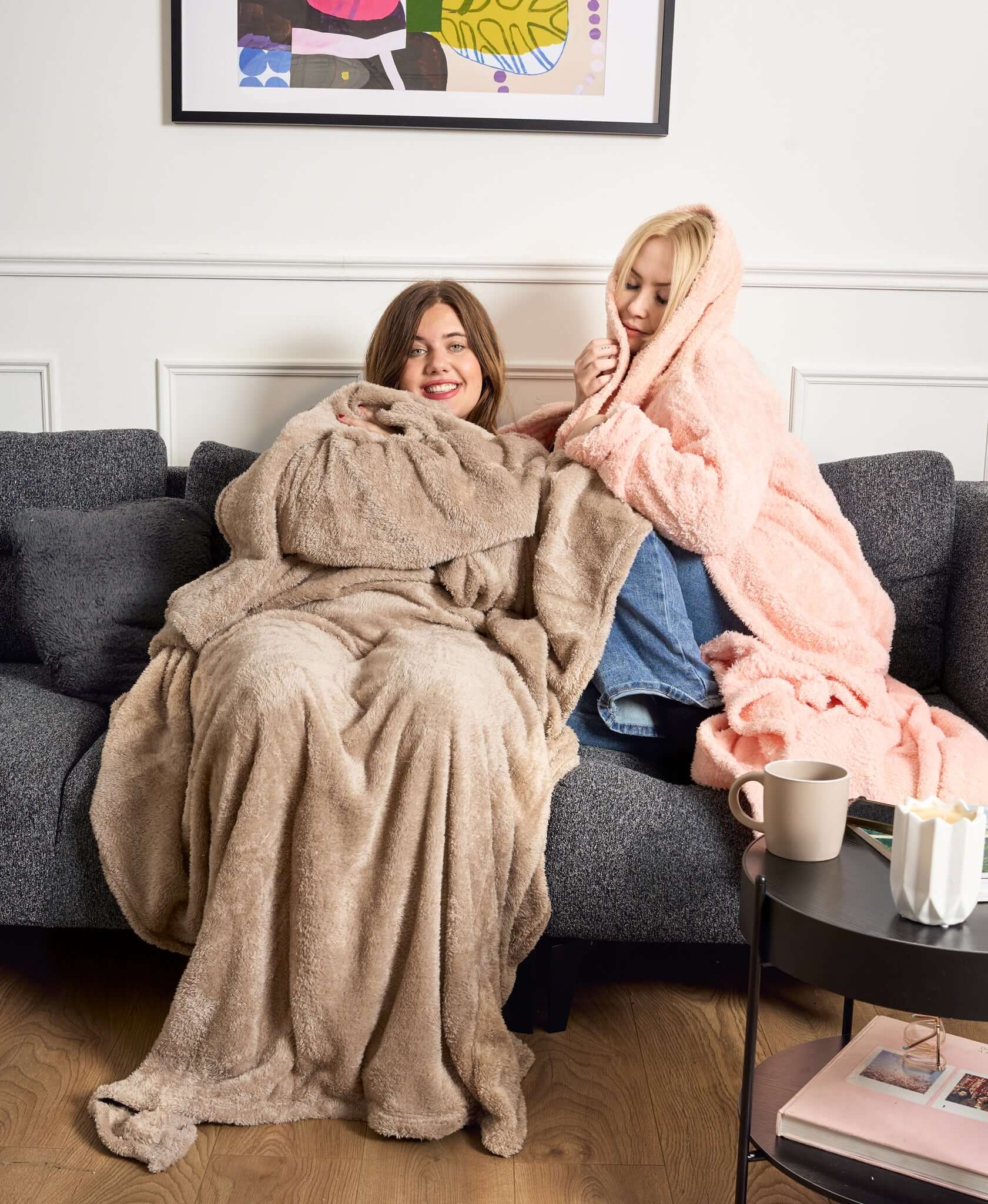 Snuggle 2 In 1 Wearable Blanket Assorted Colours | Hibernate Cosy Collection Clearance
