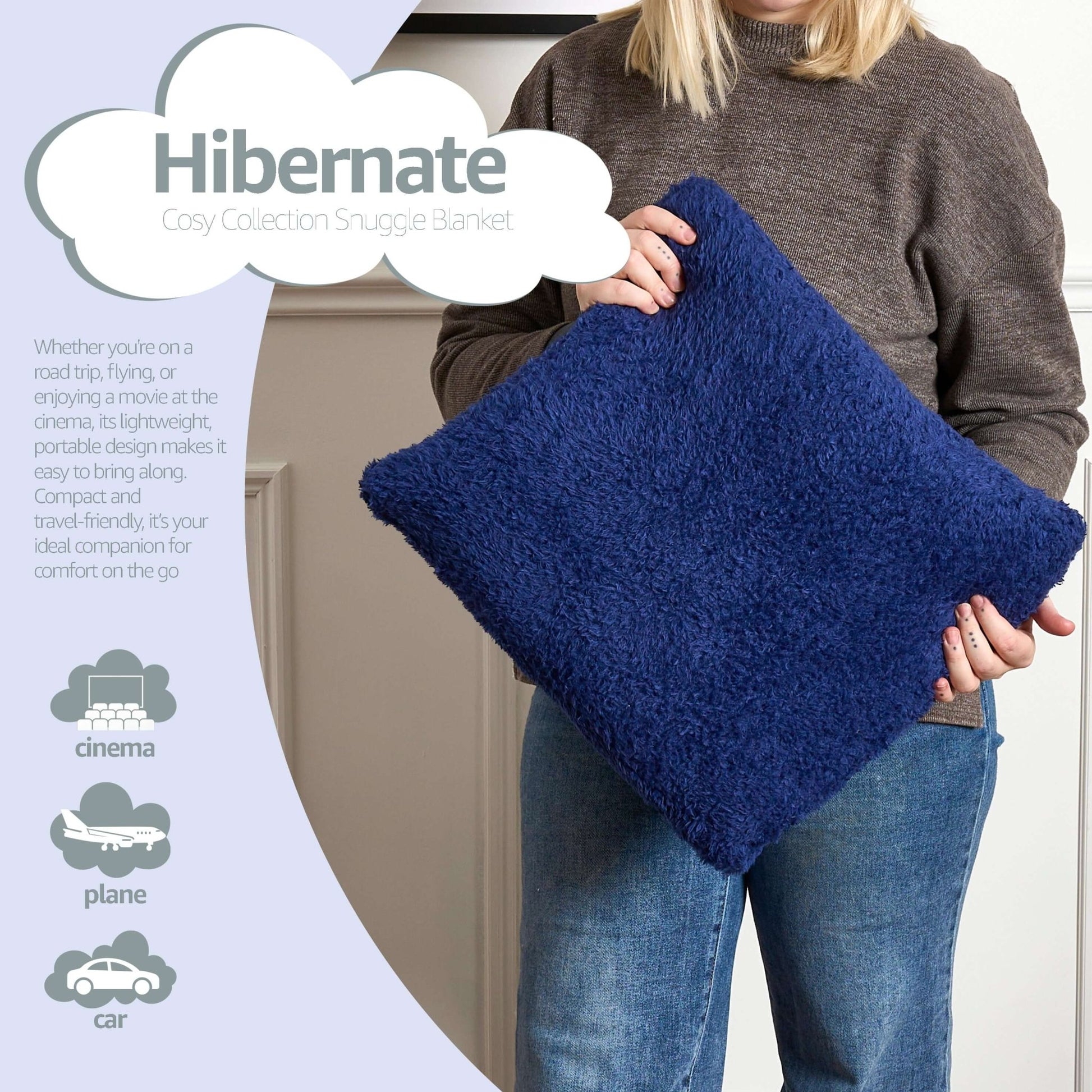 Snuggle 2 In 1 Wearable Blanket Assorted Colours | Hibernate Cosy Collection Clearance