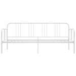 Sofa Bed Frame without Mattress White Metal 90x200 cm - Bargainia.com - 