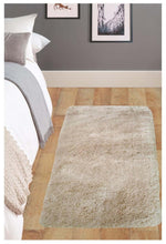 Soft Washable Beige Shaggy Rug | SA - 02 - Bargainia.com - 
