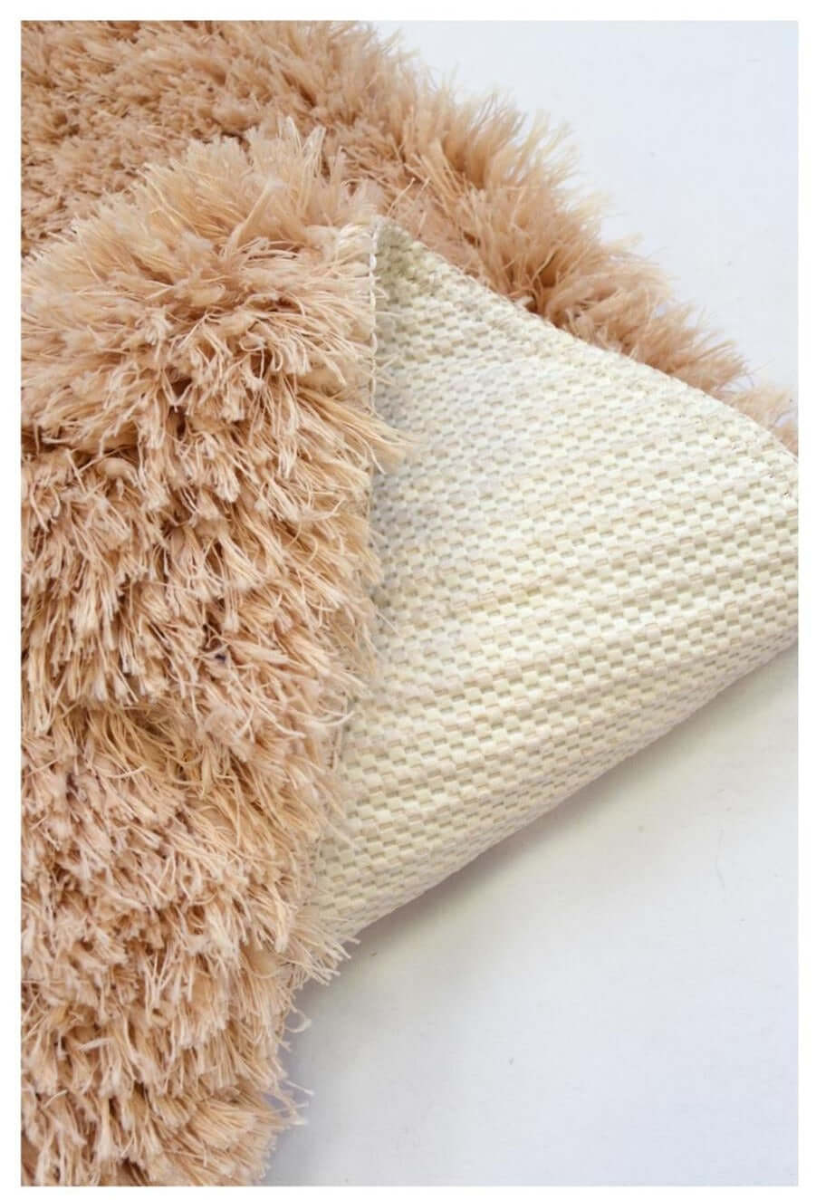 Soft Washable Beige Shaggy Rug | SA - 02 - Bargainia.com - 5056584510539 - SOFTWSSA-02100/150