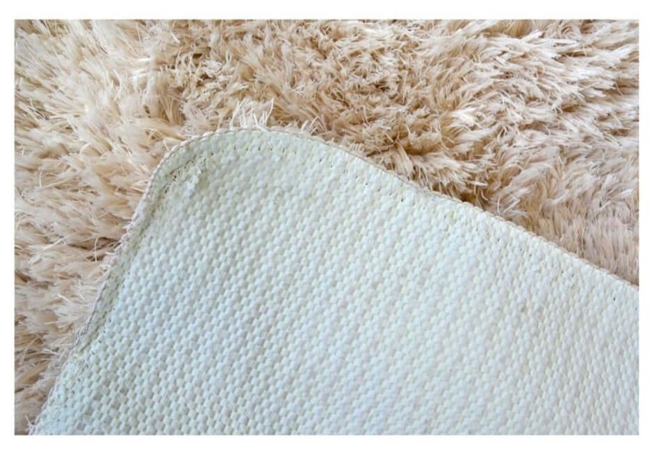 Soft Washable Beige Shaggy Rug | SA - 02 - Bargainia.com - 